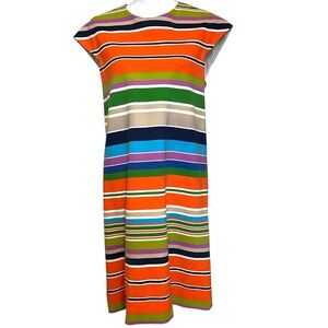 Kate Spade Colorful Striped Midi Dress